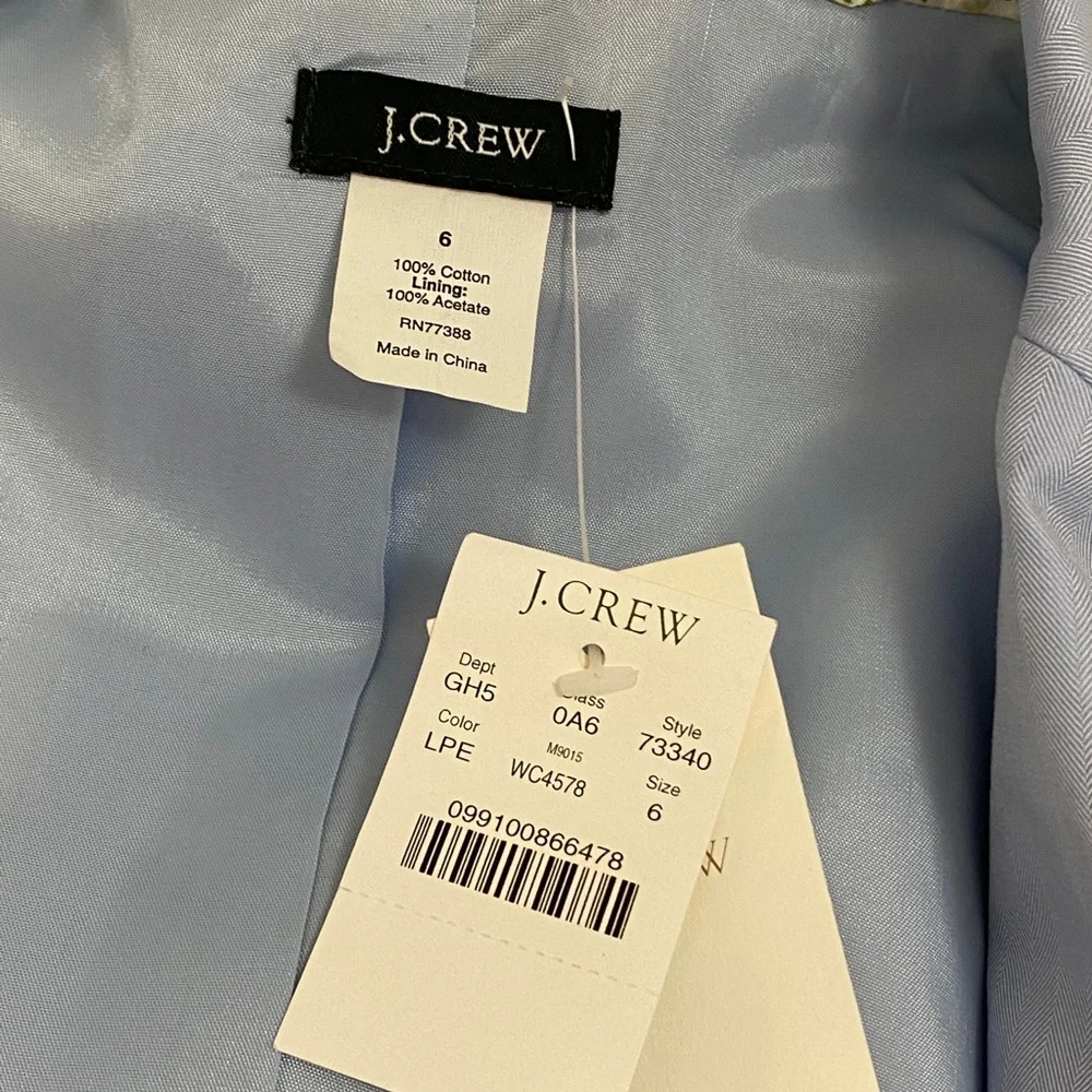 NWT NEW J CREW SUIT WITH FAVORITE FIT SHORTS NEW 6